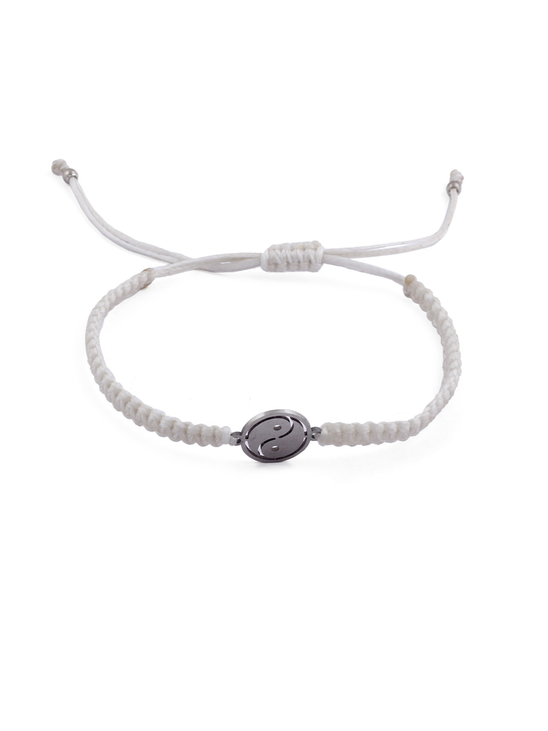EL REGALO Men White Charm Bracelet