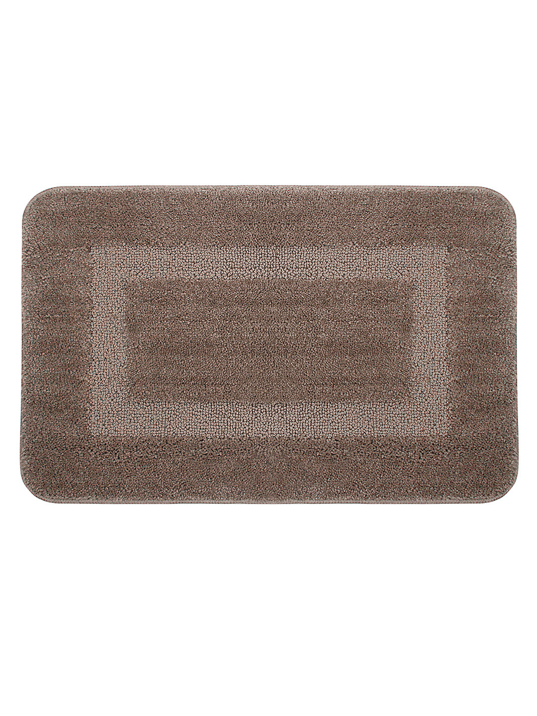 Saral Home Beige Rectangular Bath Rug