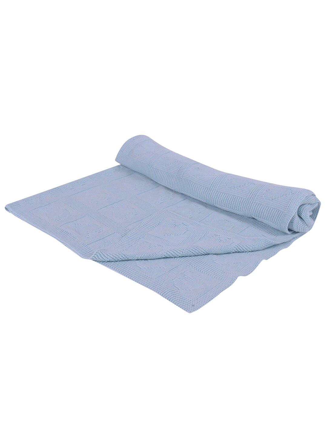 JoE Hazel Kids Blue Abstract 550 GSM AC Room Single Bed Cotton Baby Blanket