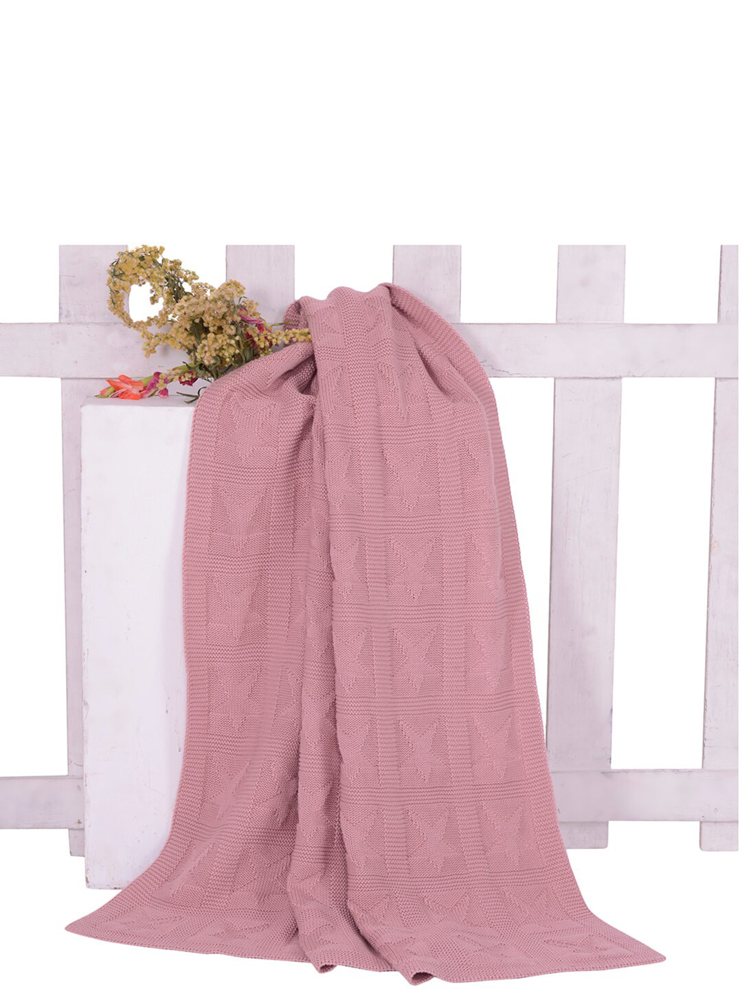 JoE Hazel Pink AC Room 550 GSM Single Bed Blanket