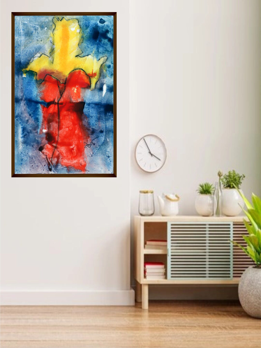The Art House Multi-Coloured Abstract Painting Wall Art