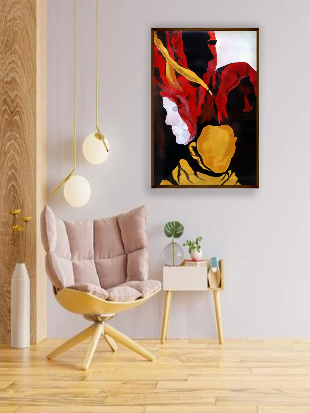 The Art House Multi-Coloured Abstract Painting Wall Art