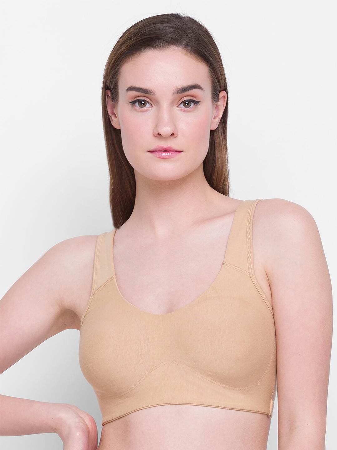 Candyskin Nude-Coloured  Removable Padded Sports Bra