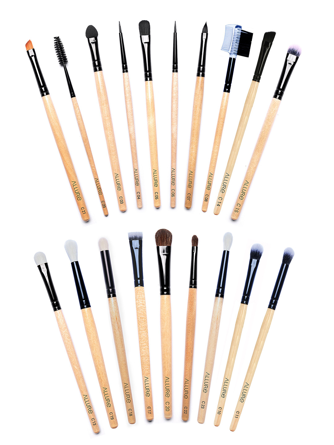 ALLURE Set of 19 Eye Makeup Brushes ACKE-19