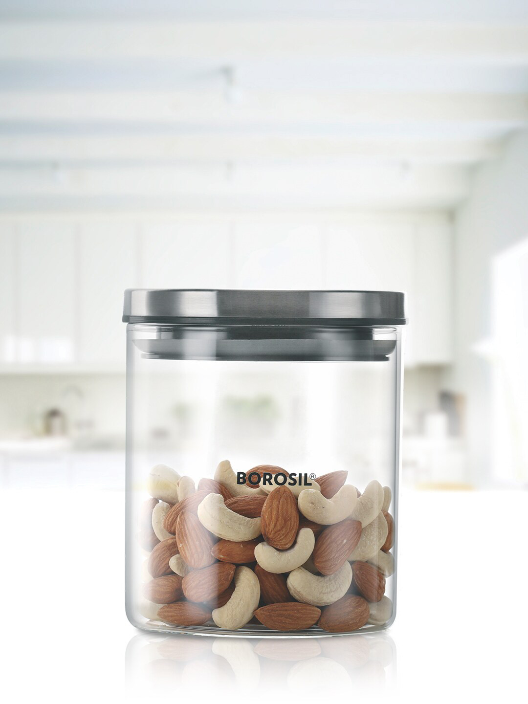 BOROSIL Classic Transparent Solid Storage Container