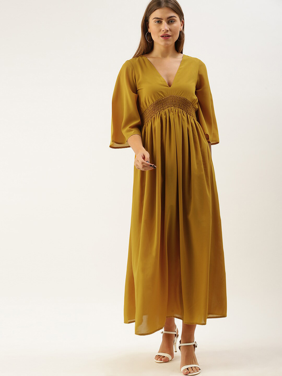DODO & MOA Mustard Yellow Maxi Dress