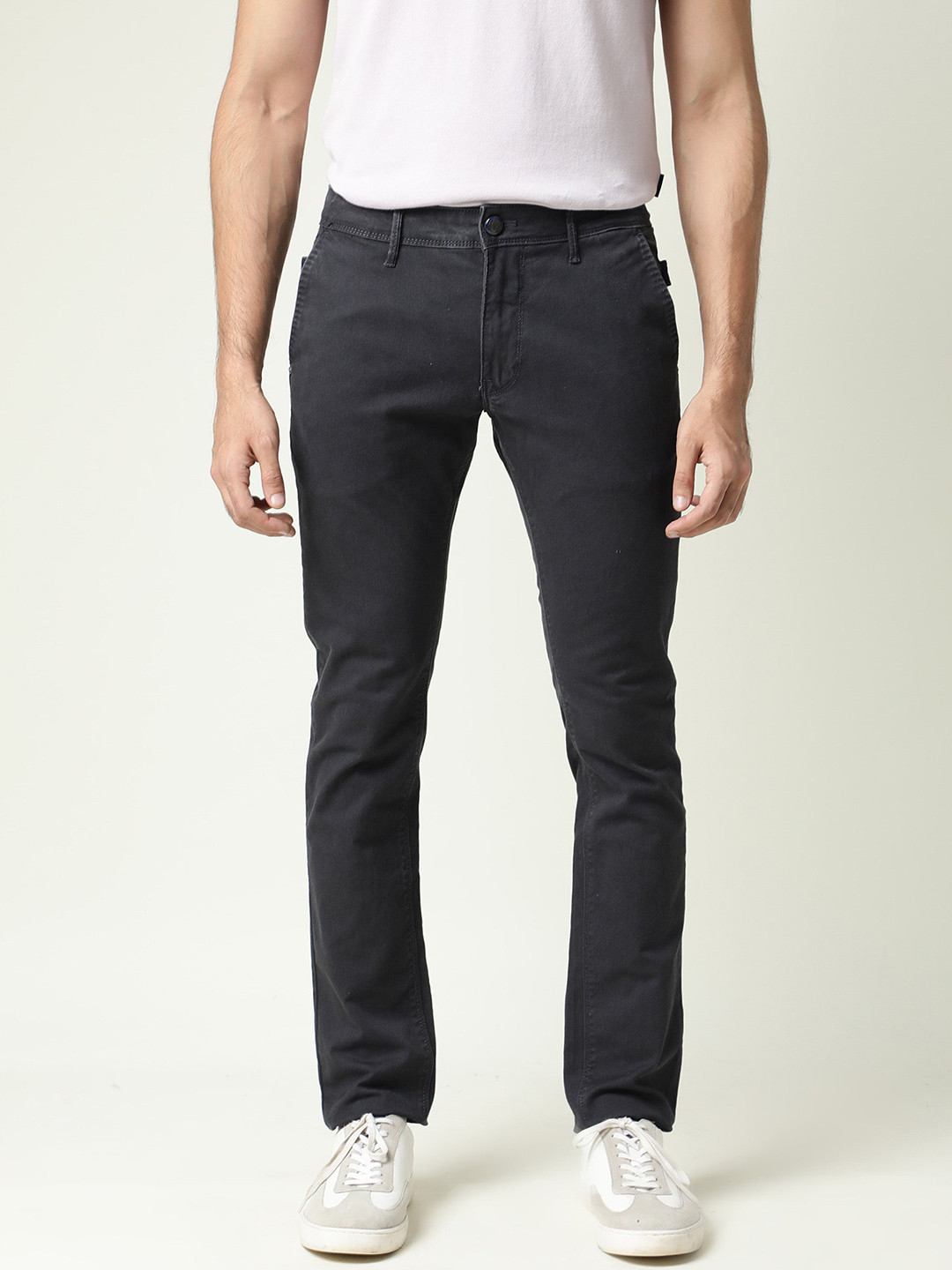 RARE RABBIT Men Oxin Solid Slim Fit Jeans