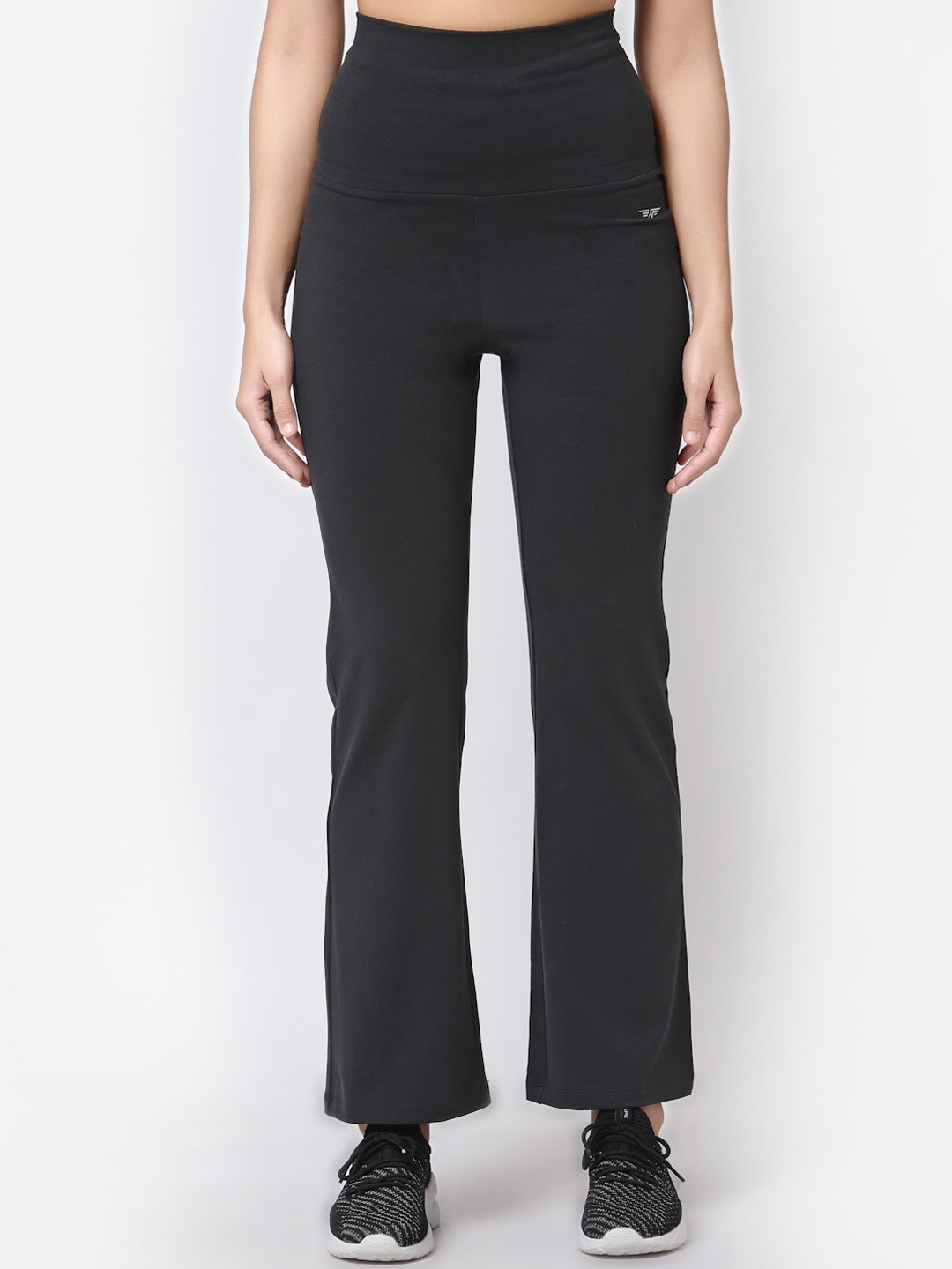 Red Tape Women Grey Solid Yoga Track Pants