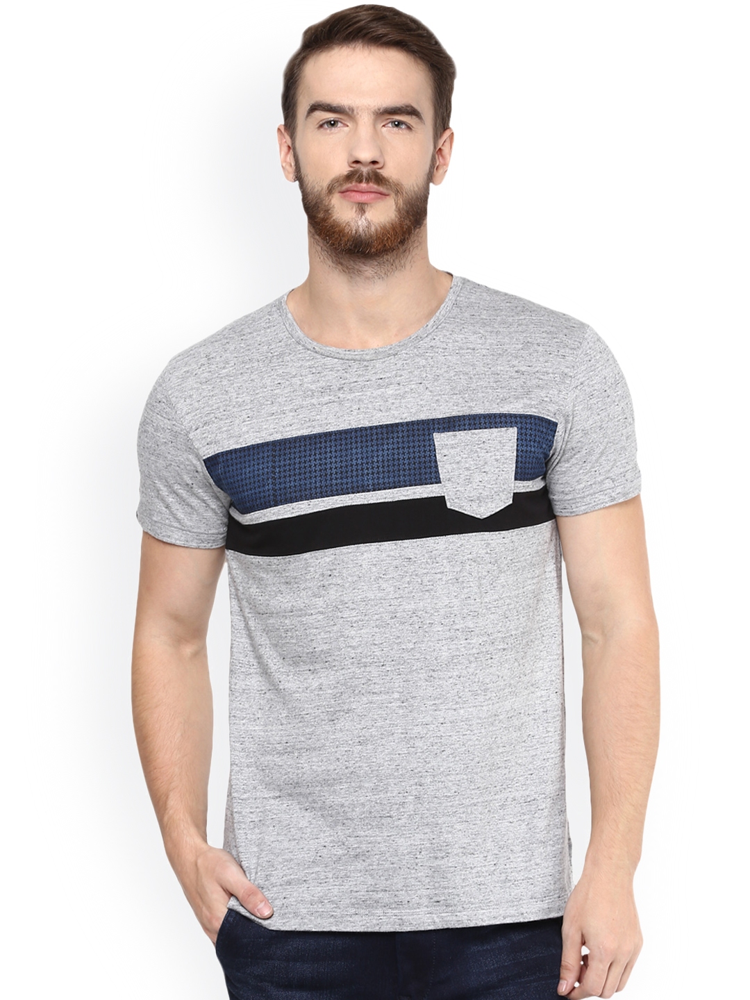 mufti t shirts myntra