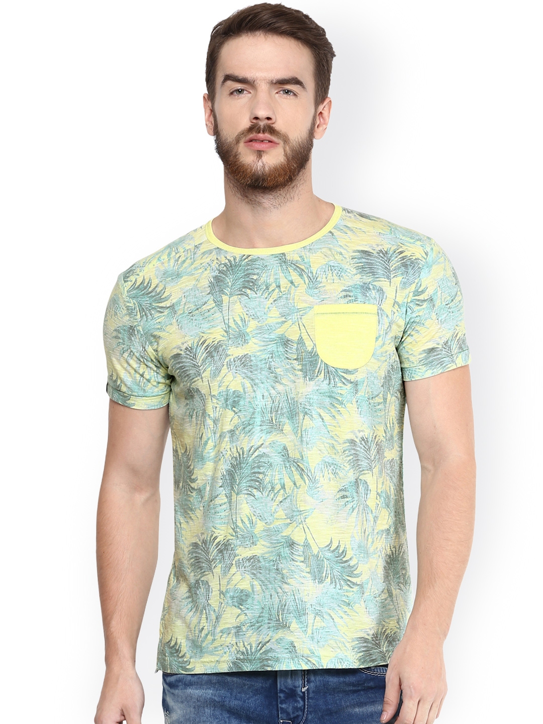 mufti t shirts myntra