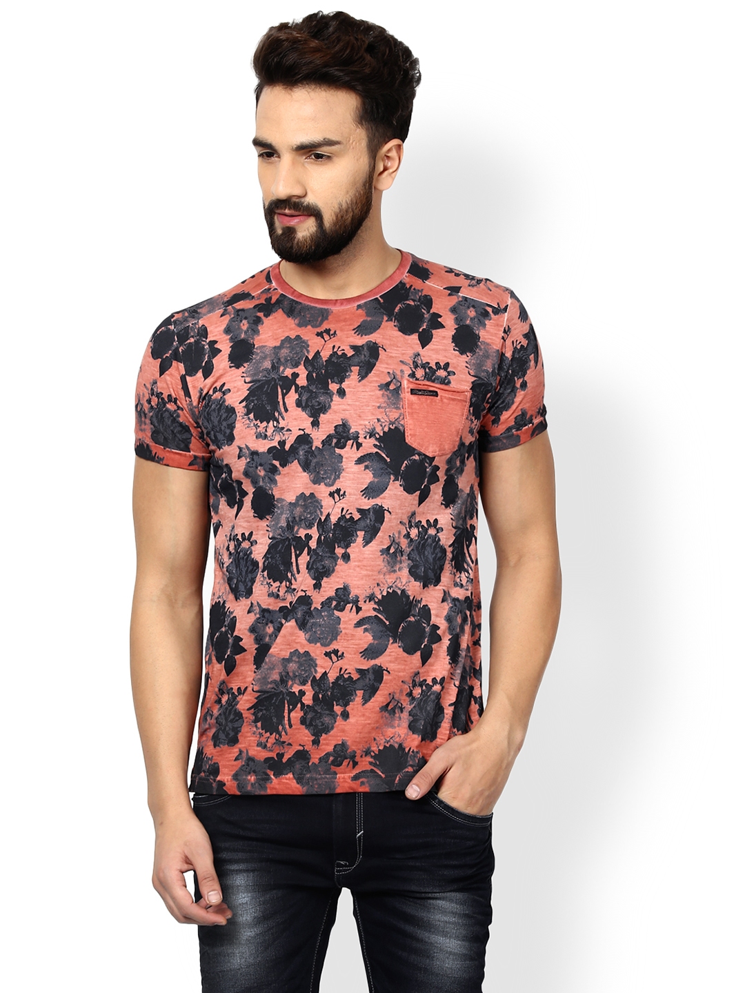 mufti t shirts myntra