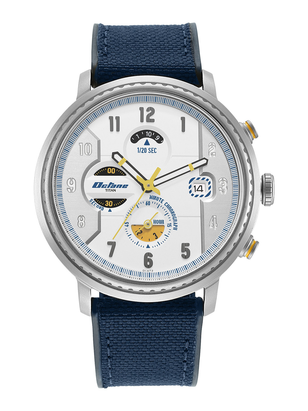 Titan Men Silver-Toned Dial Analogue Watch 1857SP01