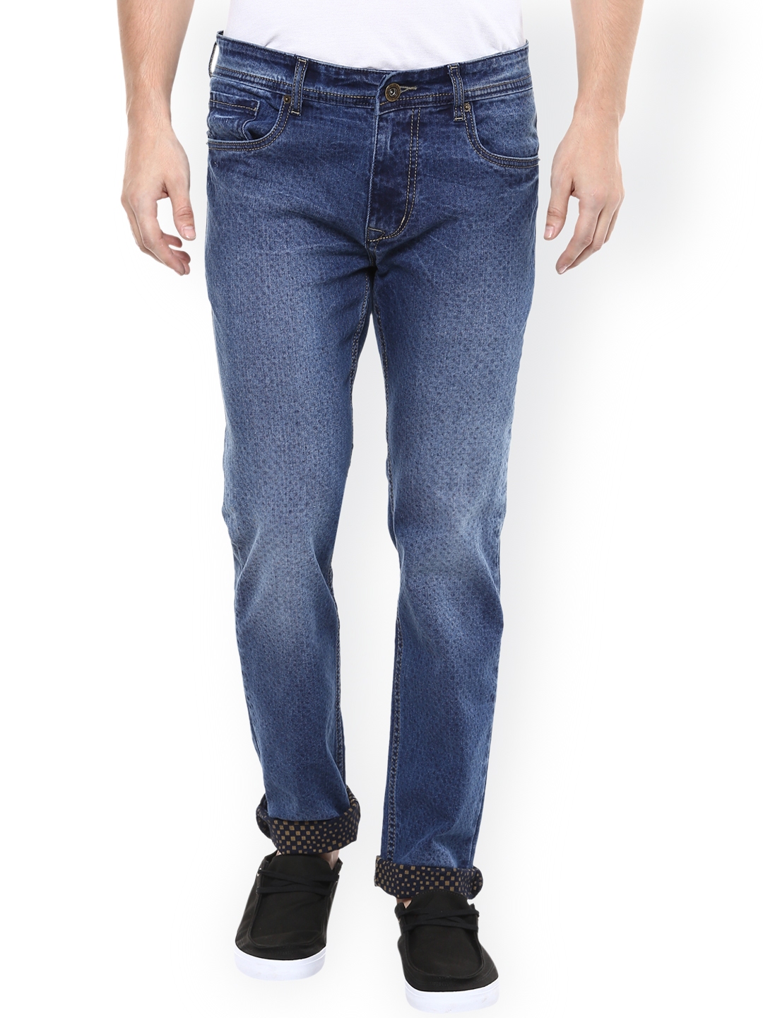Mufti Men Blue Super Slim Fit Jeans