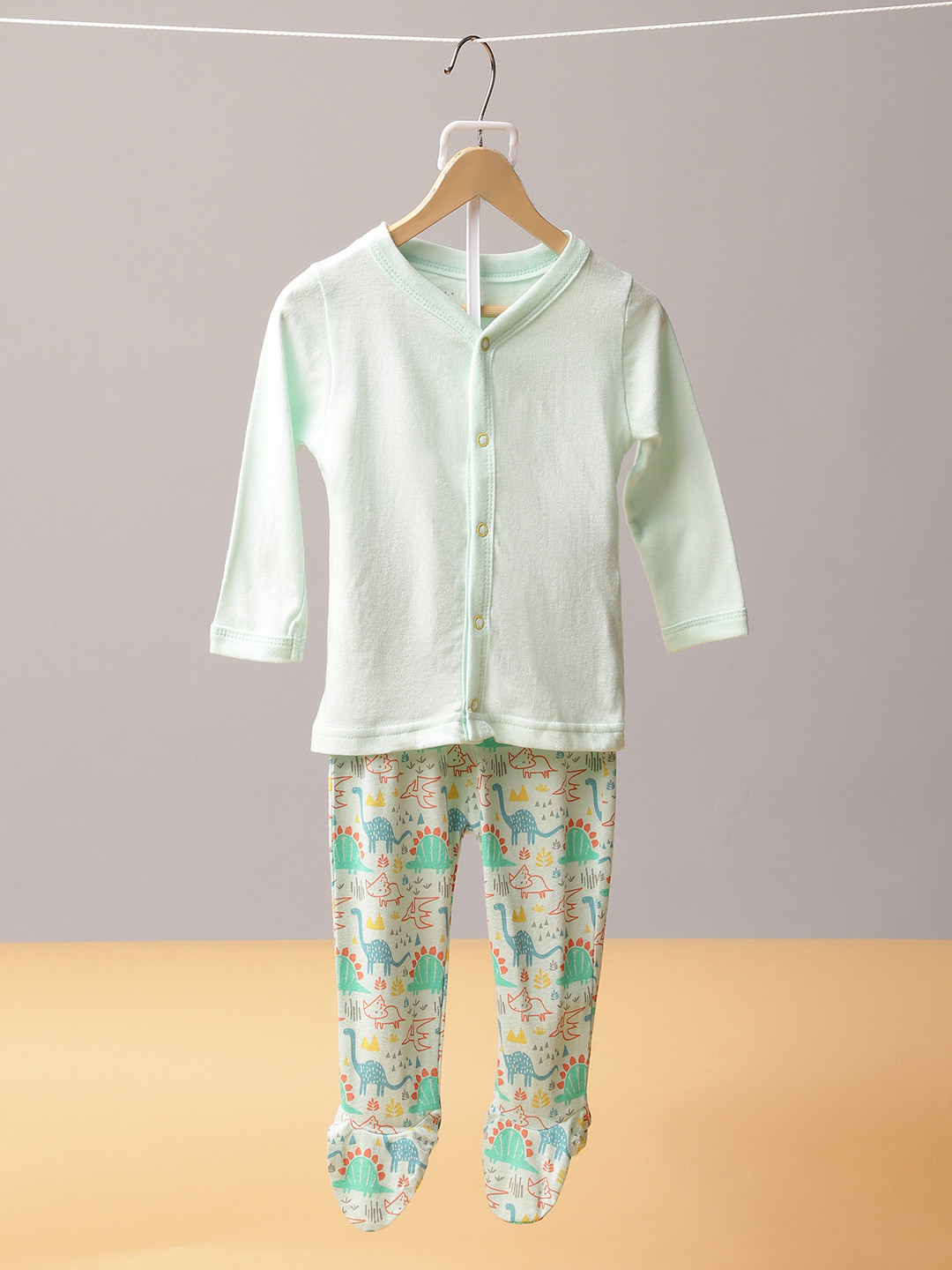 MiArcus Boys Sea Green Night Suit