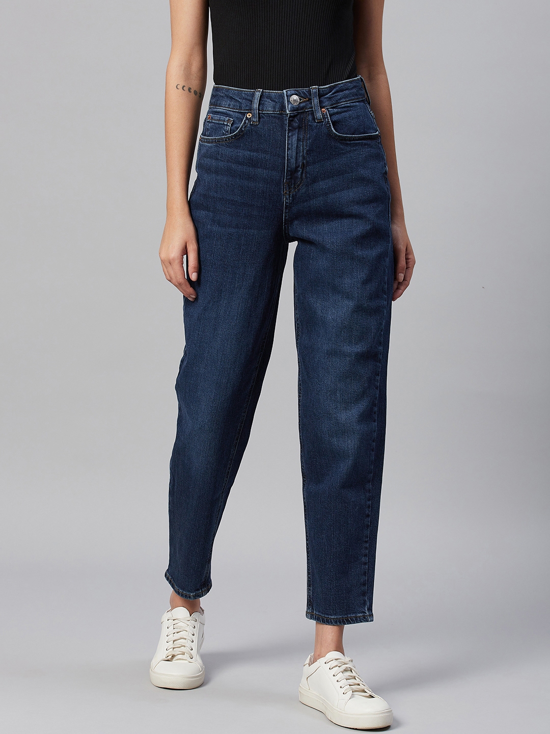 Jeans & Trousers | Tone Dark Blue Jeans(Women) | Freeup-lmd.edu.vn