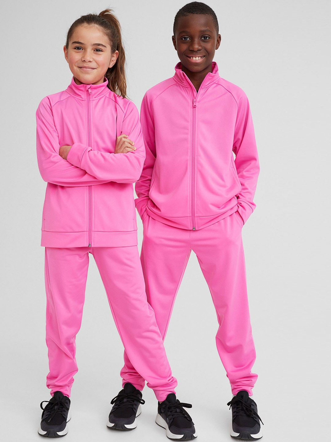 Buy H M Girls Pink Solid Tracksuit Tracksuits for Girls 17186398 Myntra