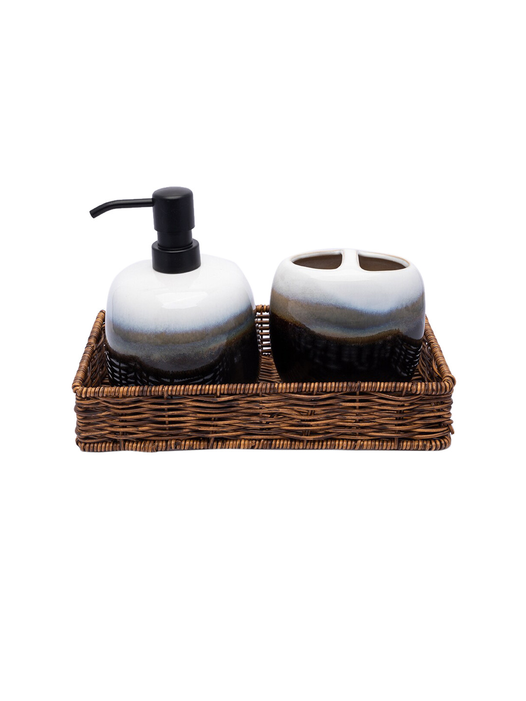 MARKET99 Blue Chrome Finish Bathroom Set Rust Proof Ceramic