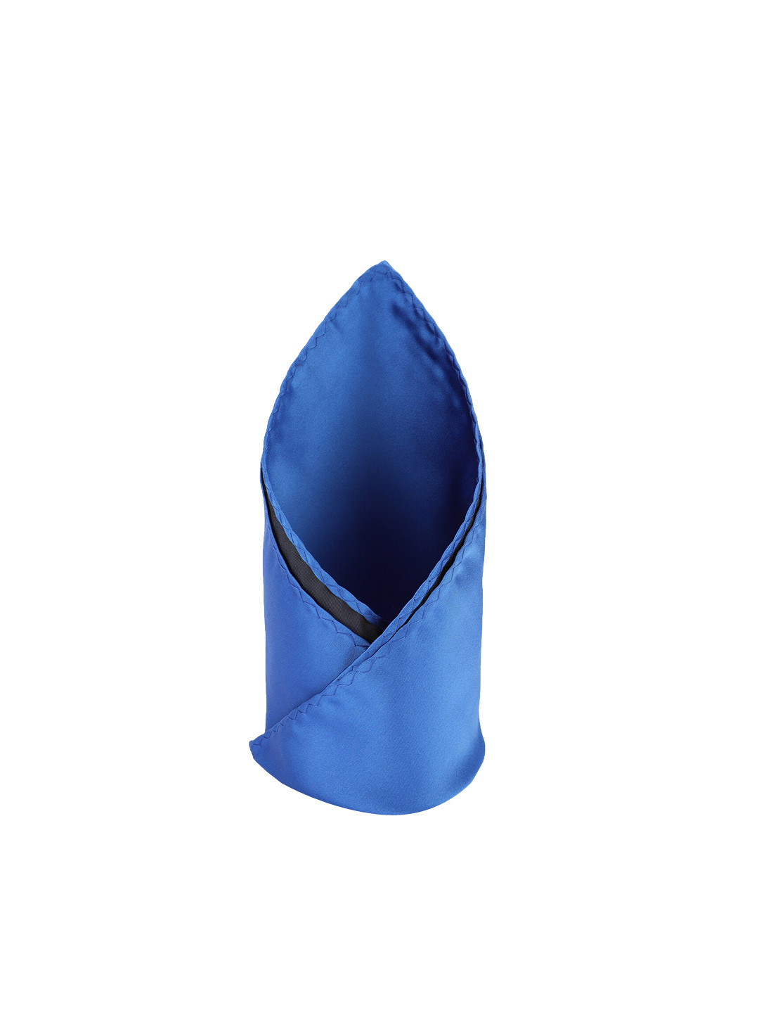 Louis Philippe Men Blue Solid Pocket Square