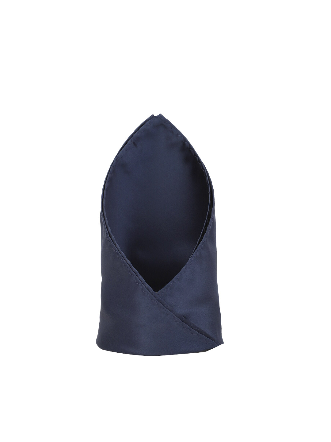 Louis Philippe Men Navy Blue Solid Pocket Square