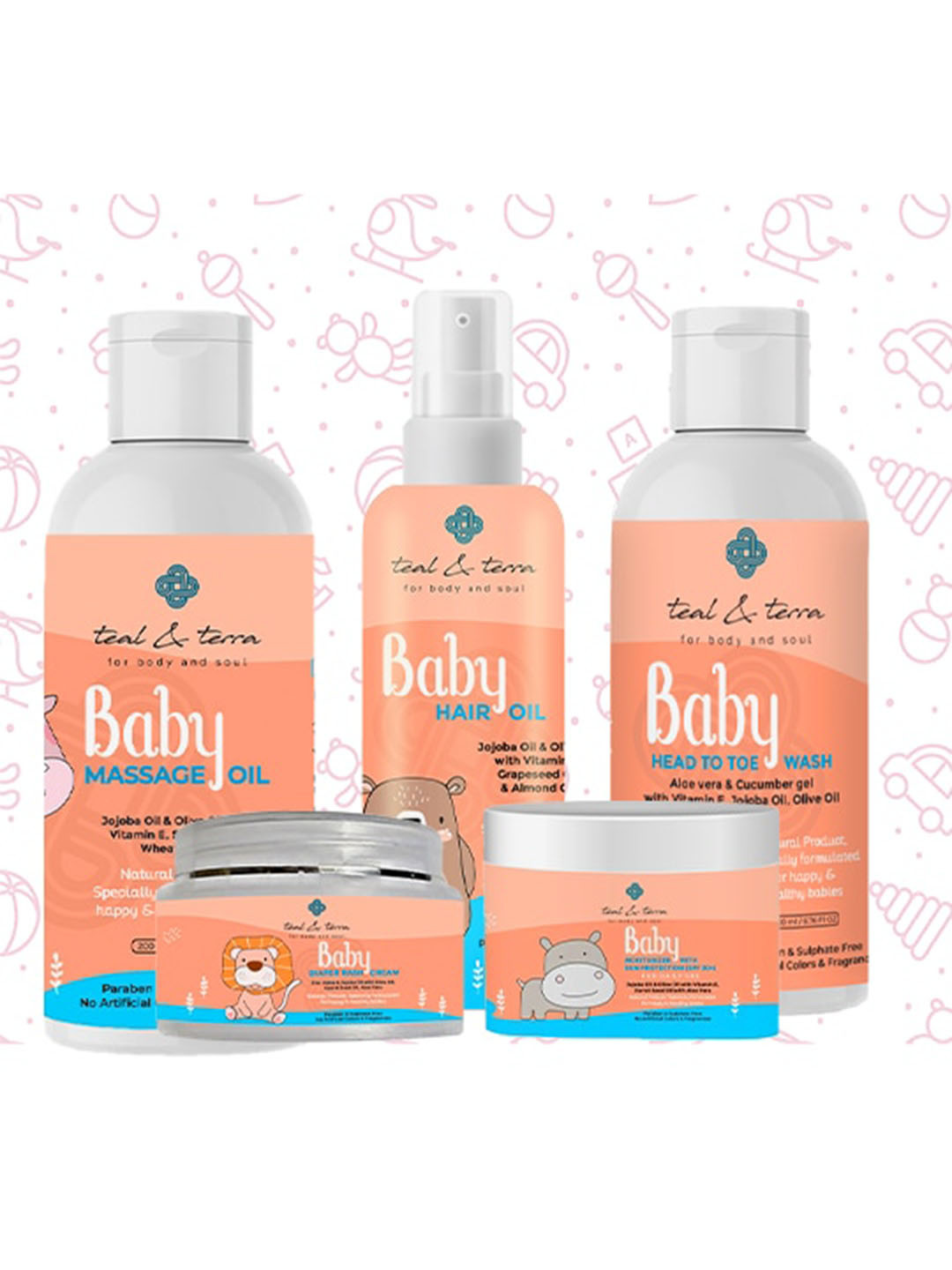teal & terra Complete Baby Care Combo