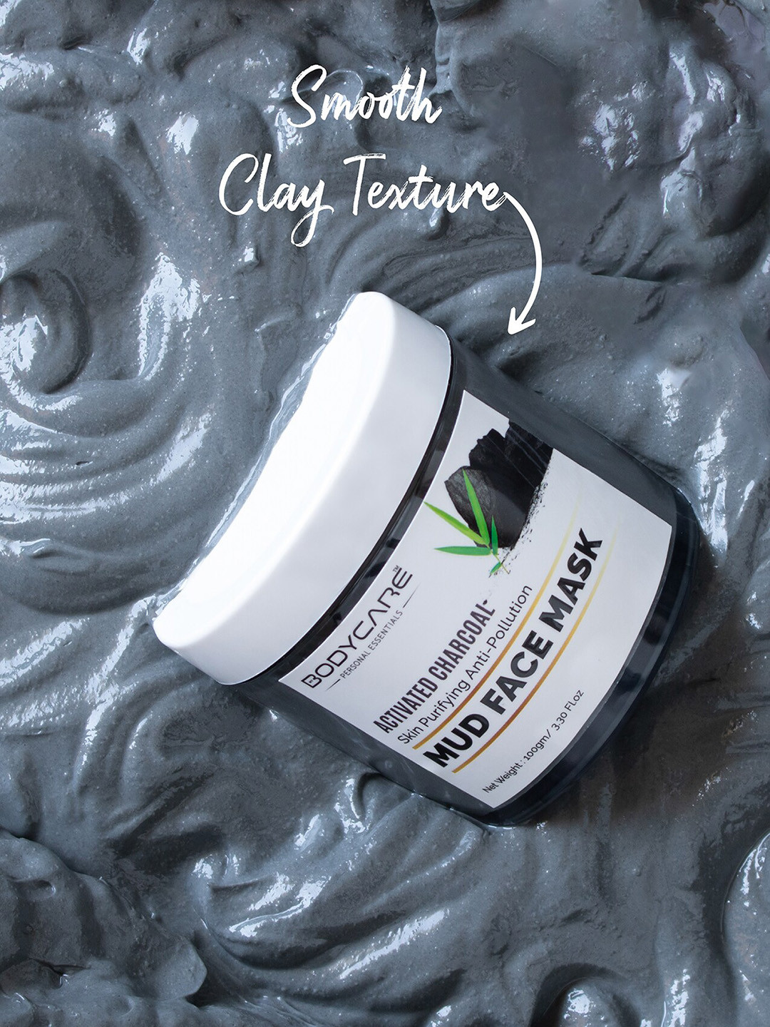 MY BODYCARE Premium Detoxifying Activated Charcoal Purifying Mud Face Mask 100g