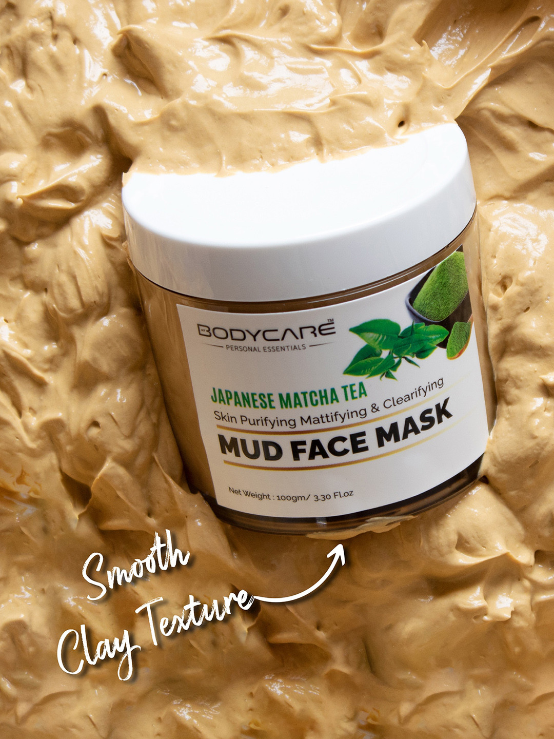 MY BODYCARE Premium Japanese Matcha Green Tea Purifying Mud Face Mask 100g