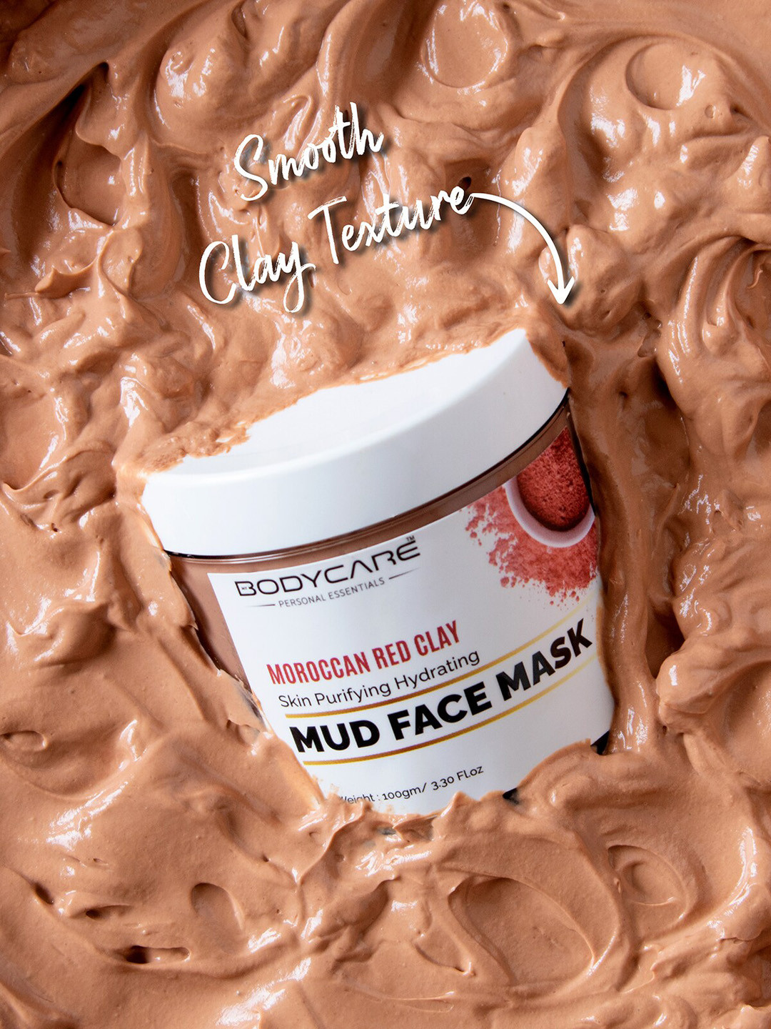 MY BODYCARE Premium Moroccan Red Clay Acne Control Skin Purifying Mud Face Mask 100g