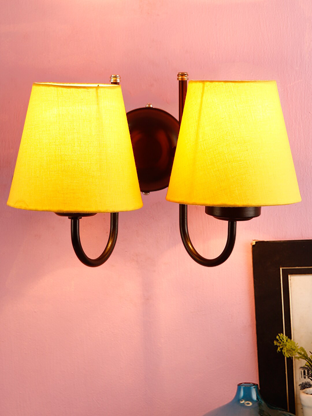 Devansh Yellow Double Wall Mounted Lamp