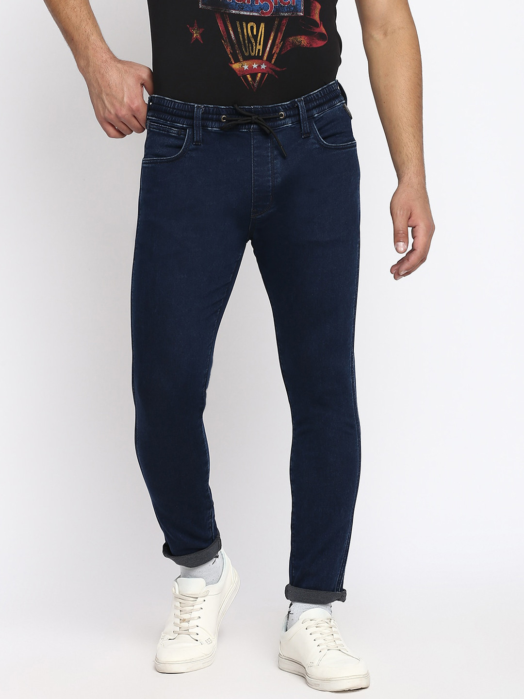 Wrangler Men Blue Slim Fit Stretchable Jeans