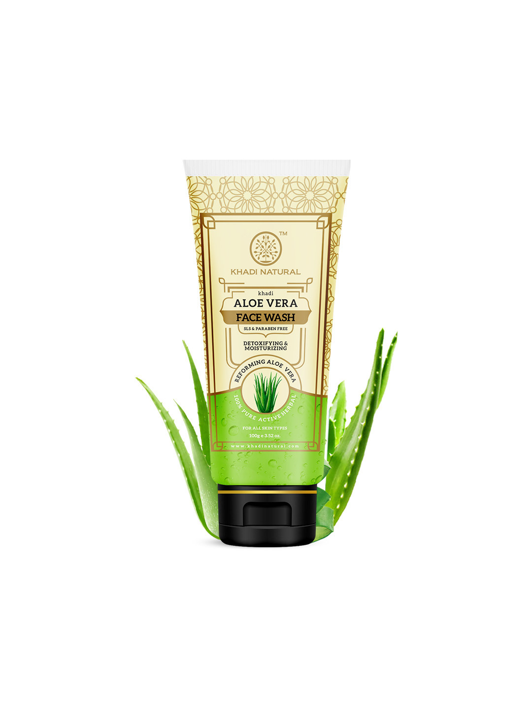 Khadi Natural Aloe Face Wash to Control Pigmentation - 100g