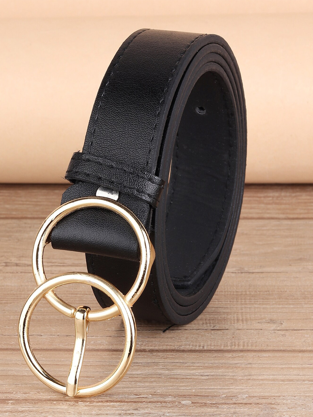 URBAN ALFAMI Women Black PU Belt