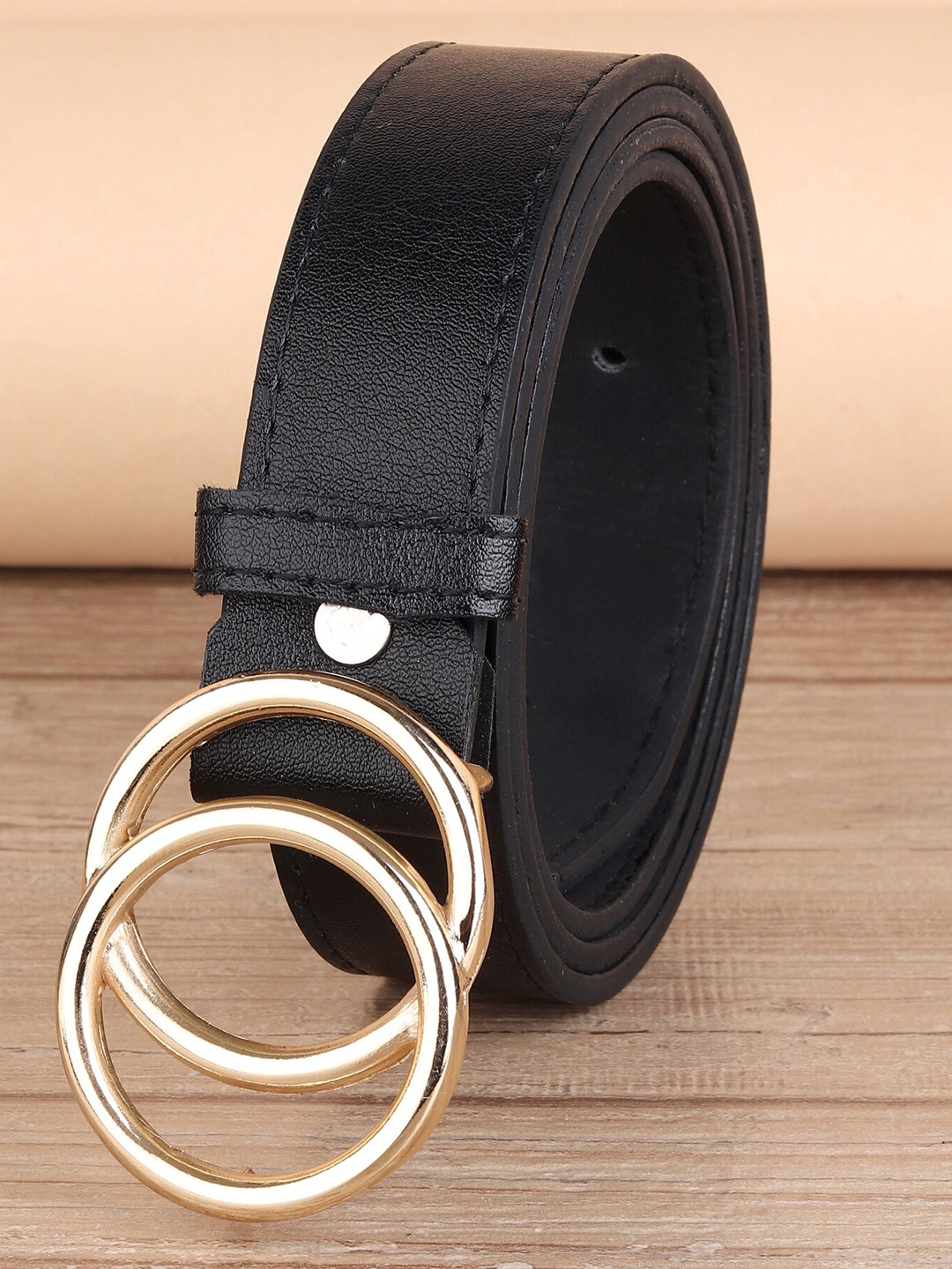 URBAN ALFAMI Women Black PU Belt