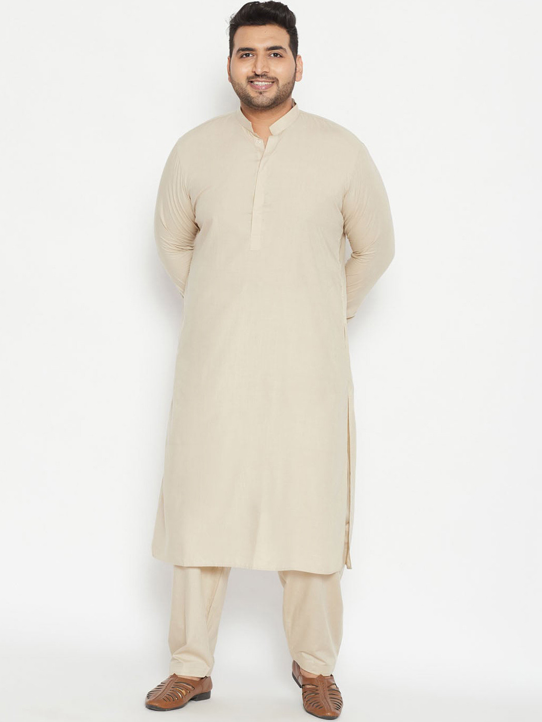 VASTRAMAY Men Pista Green Kurta with Pyjamas