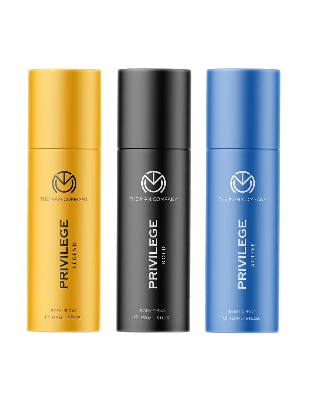 THE MAN COMPANY Men Set of 3 Privilege Body Sprays - 150 ml each