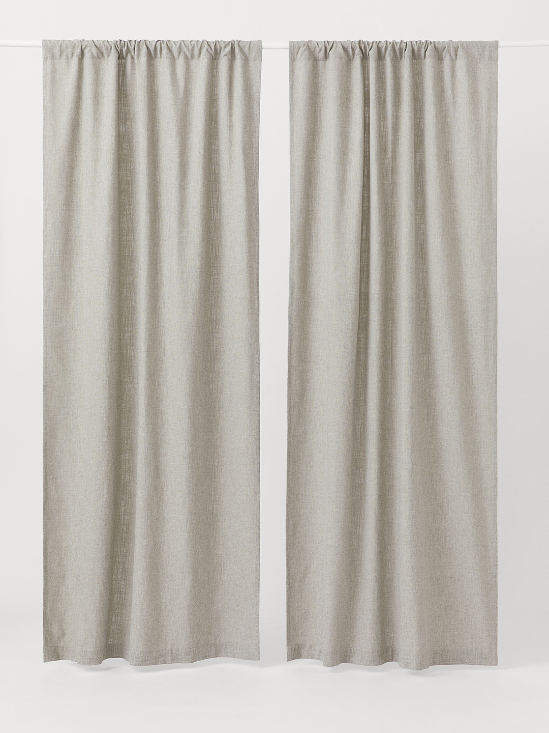 H&M Grey 2-pack curtain lengths