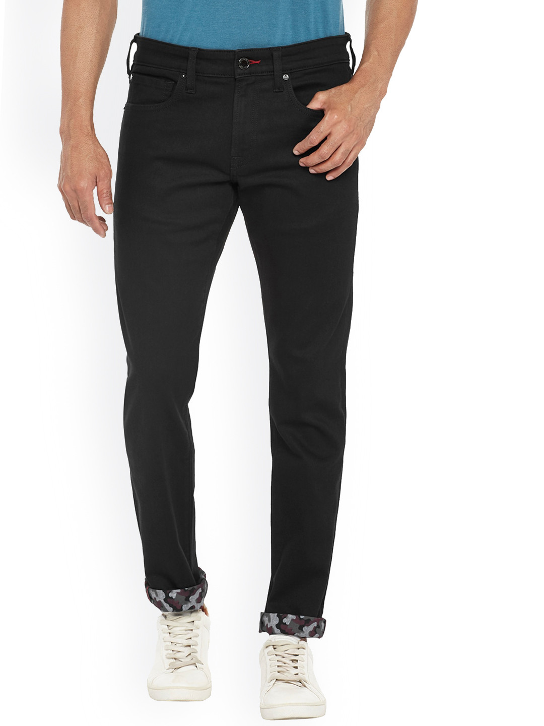 EVERBLUE Men Solid Tapered Slim Fit Stretchable Jeans