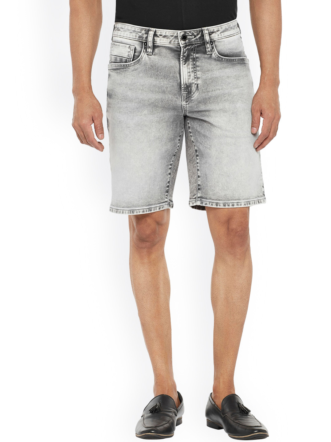 EVERBLUE Men Stretchble Mid-rise Comfort Fit Shorts