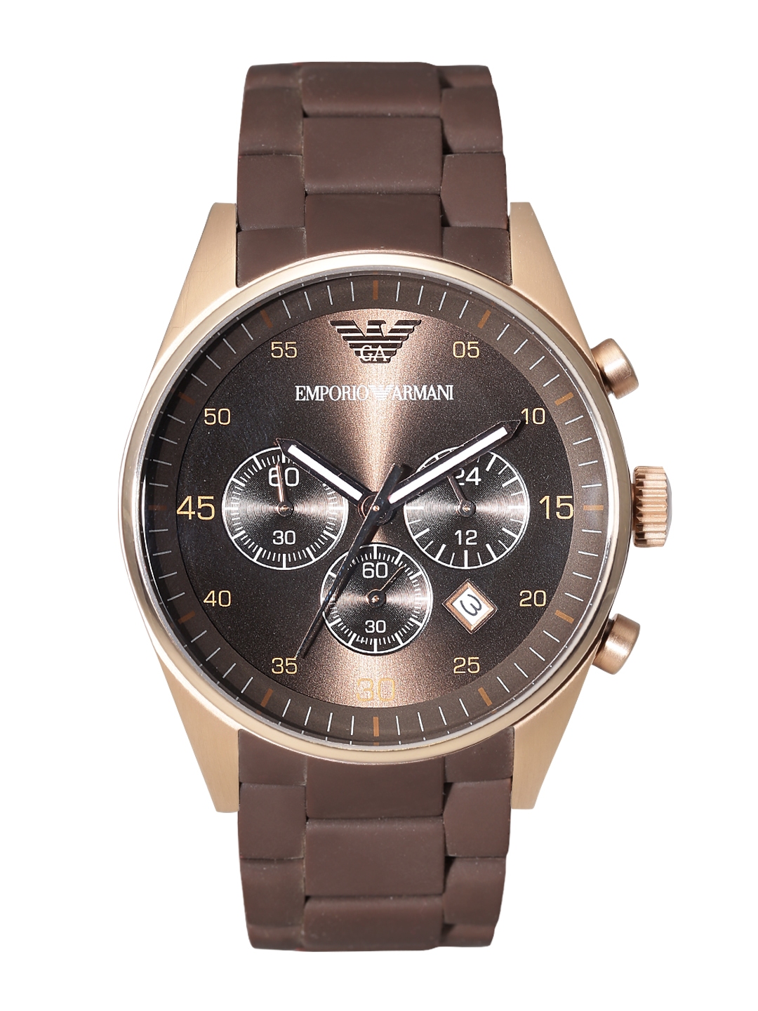 Buy Emporio Armani Men Coffee Brown Chronograph Dial Watch AR5890I - Watches  for Men 1720886 | Myntra