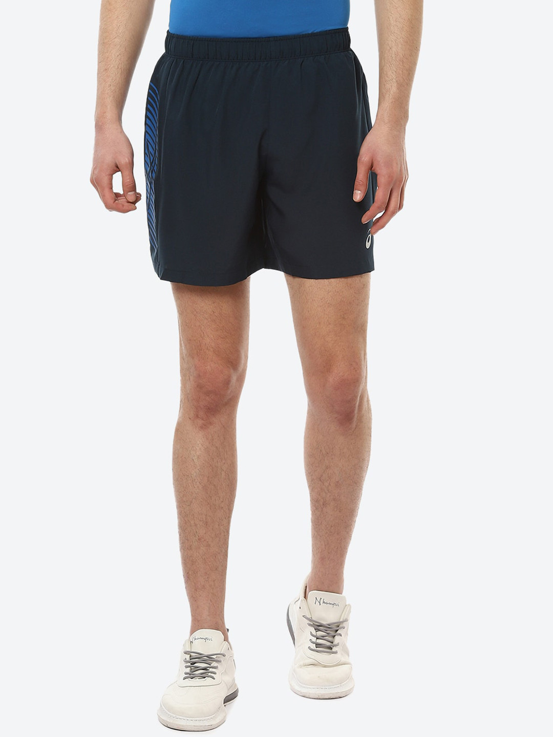 ASICS Men Blue ICON 7IN Sports Running Shorts