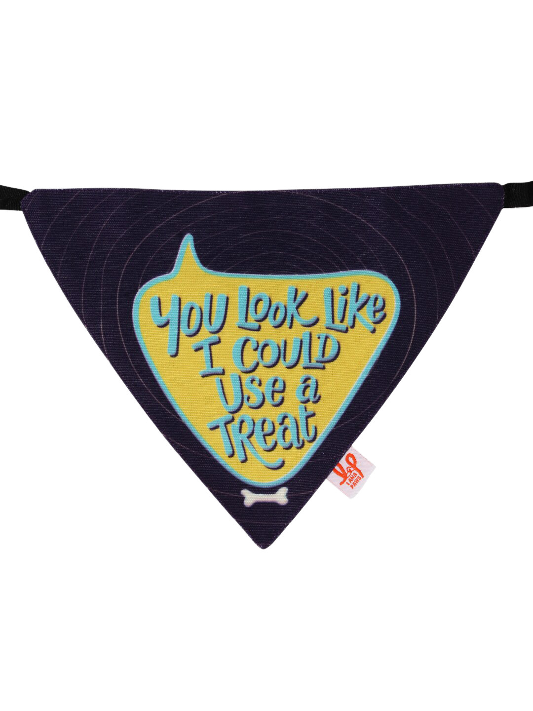 LANA PAWS Purple & Yellow Graphic Printed Dog Bandanas