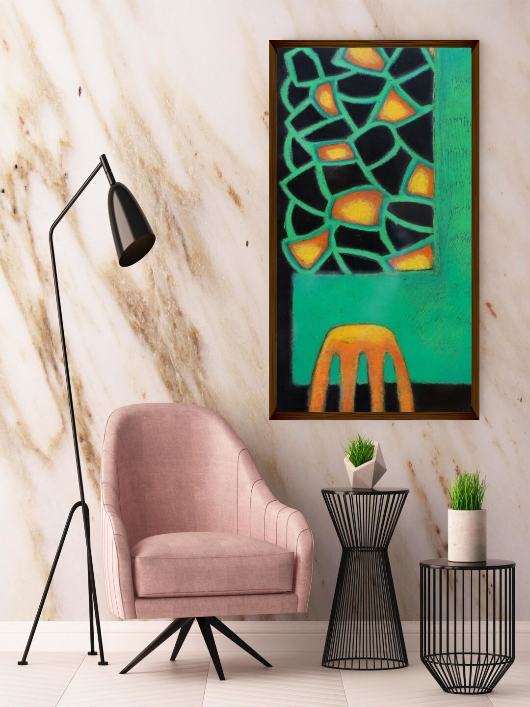 The Art House Wood Wall Rectangle Paintings Wall Art -30 x 20 In