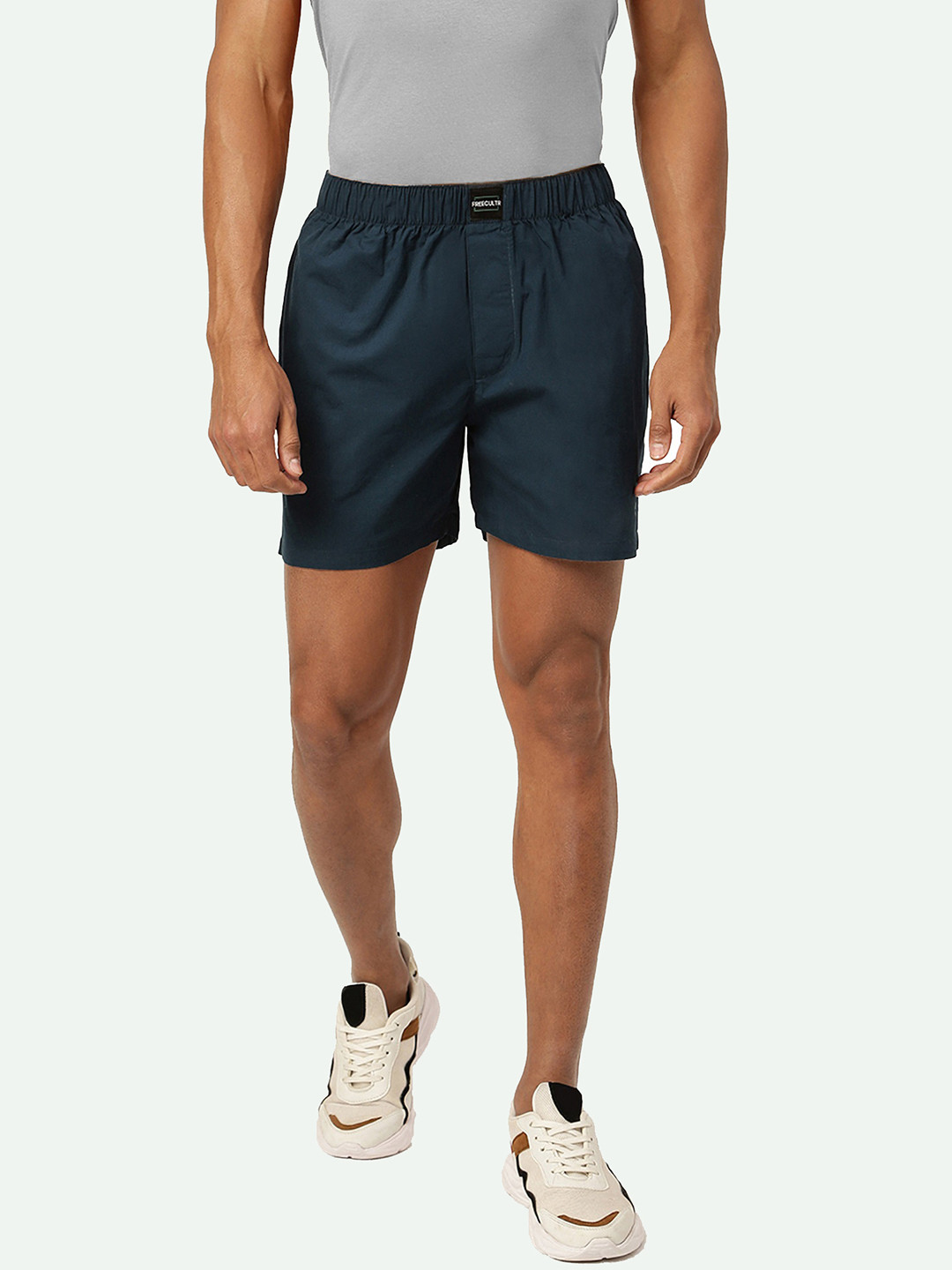 FREECULTR Men Teal Blue Solid Blue Boxer - FC-BXR-HWB-01_S