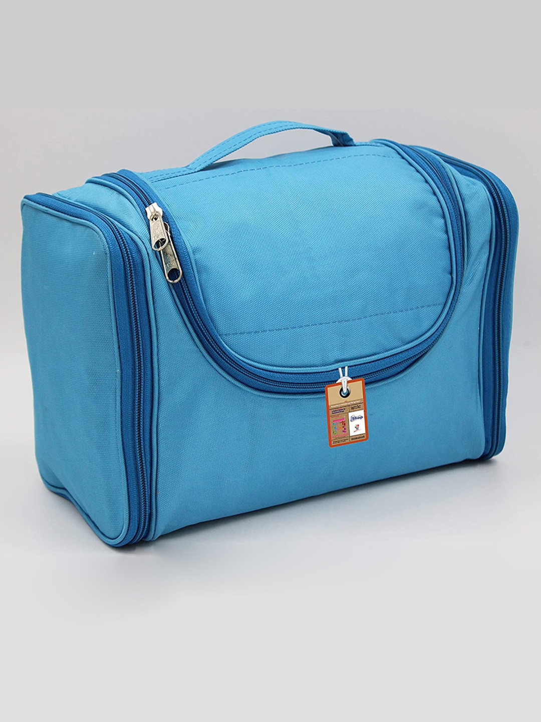 atorakushon Blue Solid Toiletry Bag Pouch