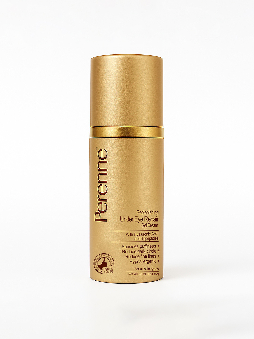 Perenne Replenishing Under Eye Repair Gel Cream with Hyaluronic Acid - 15 ml