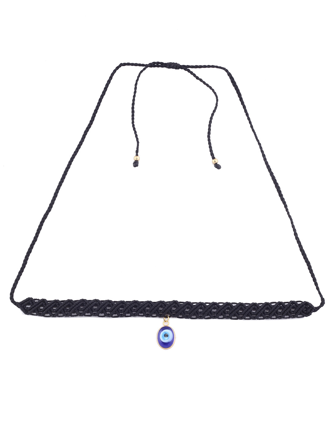 EL REGALO Blue & Black Choker Necklace