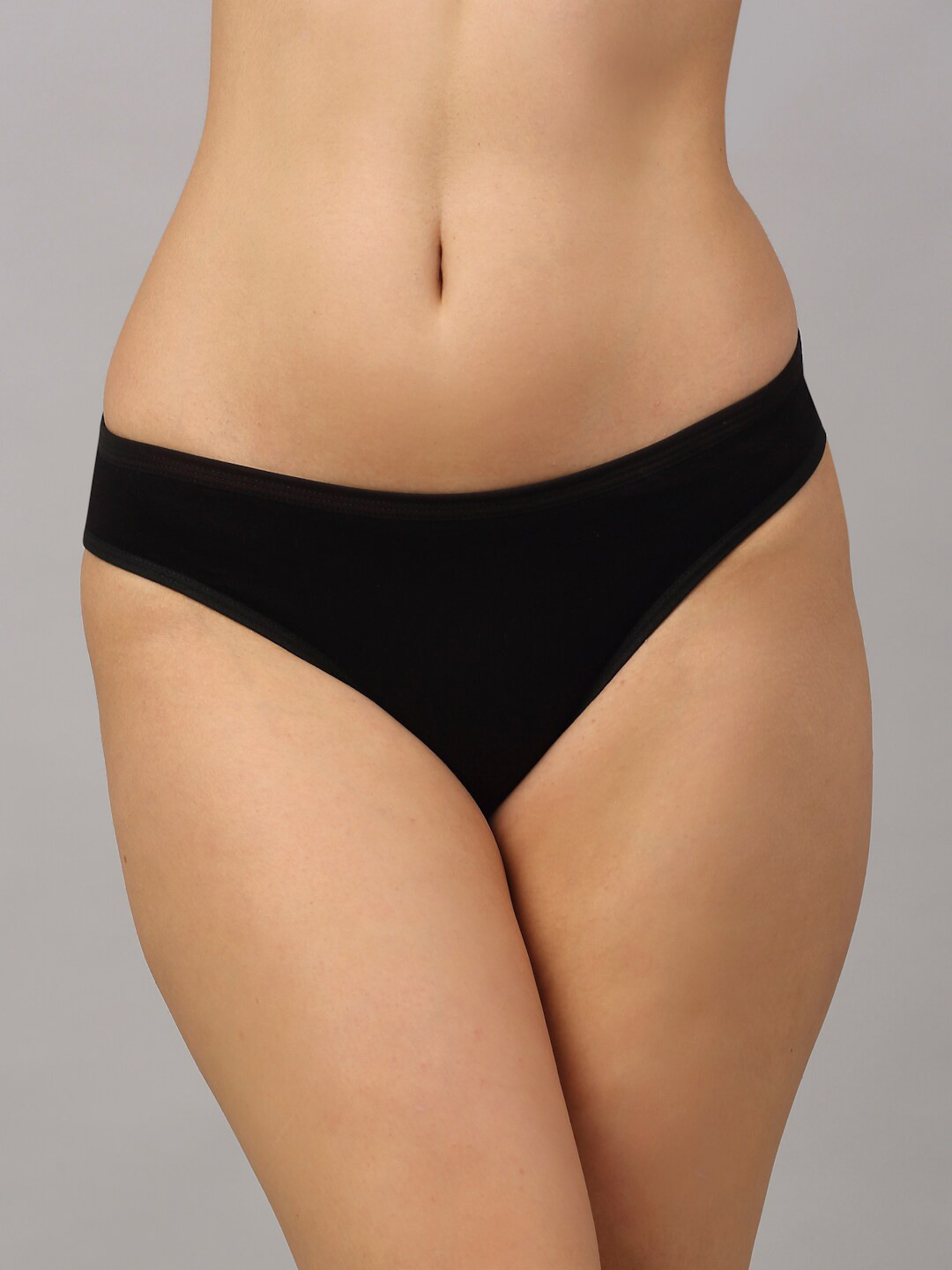 PrettyCat Women Black Solid Briefs PC-PA-P-BLK-S