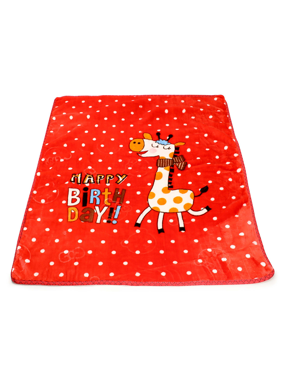 Butterthief Kids Red & Yellow Mink Mild Winter 300 GSM Double Layer Single Bed Blanket