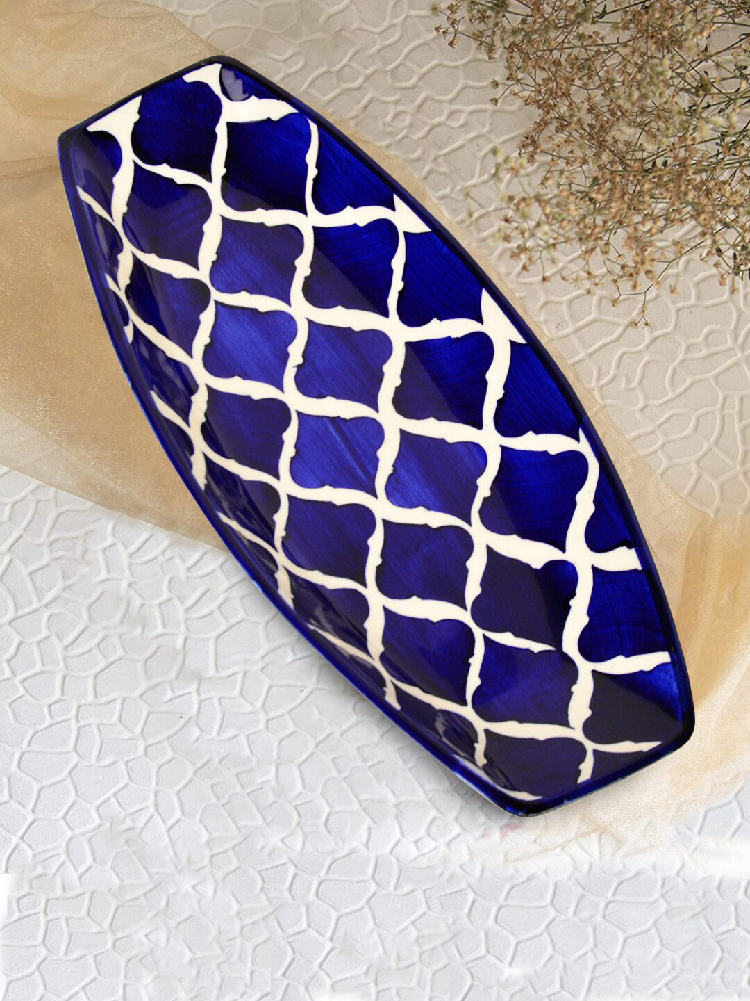 StyleMyWay Blue Ceramic Serveware