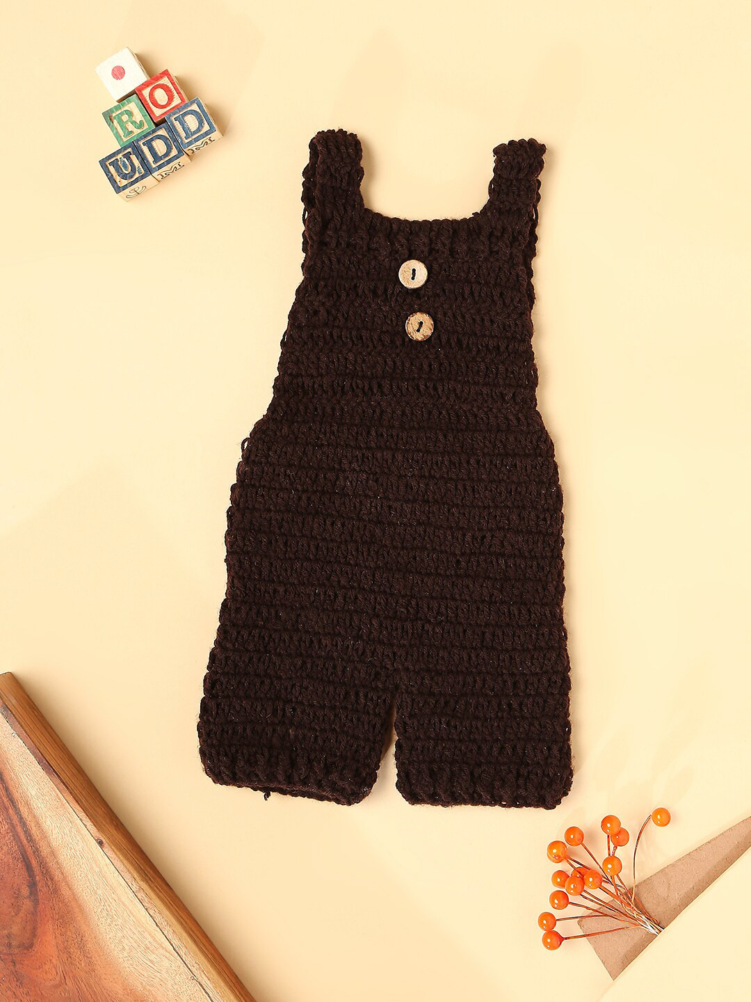 Babymoon Infant Brown Romper Photography Costume