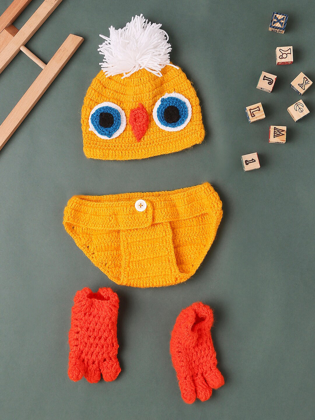 Babymoon Yellow & Orange Newborn Photography Costume